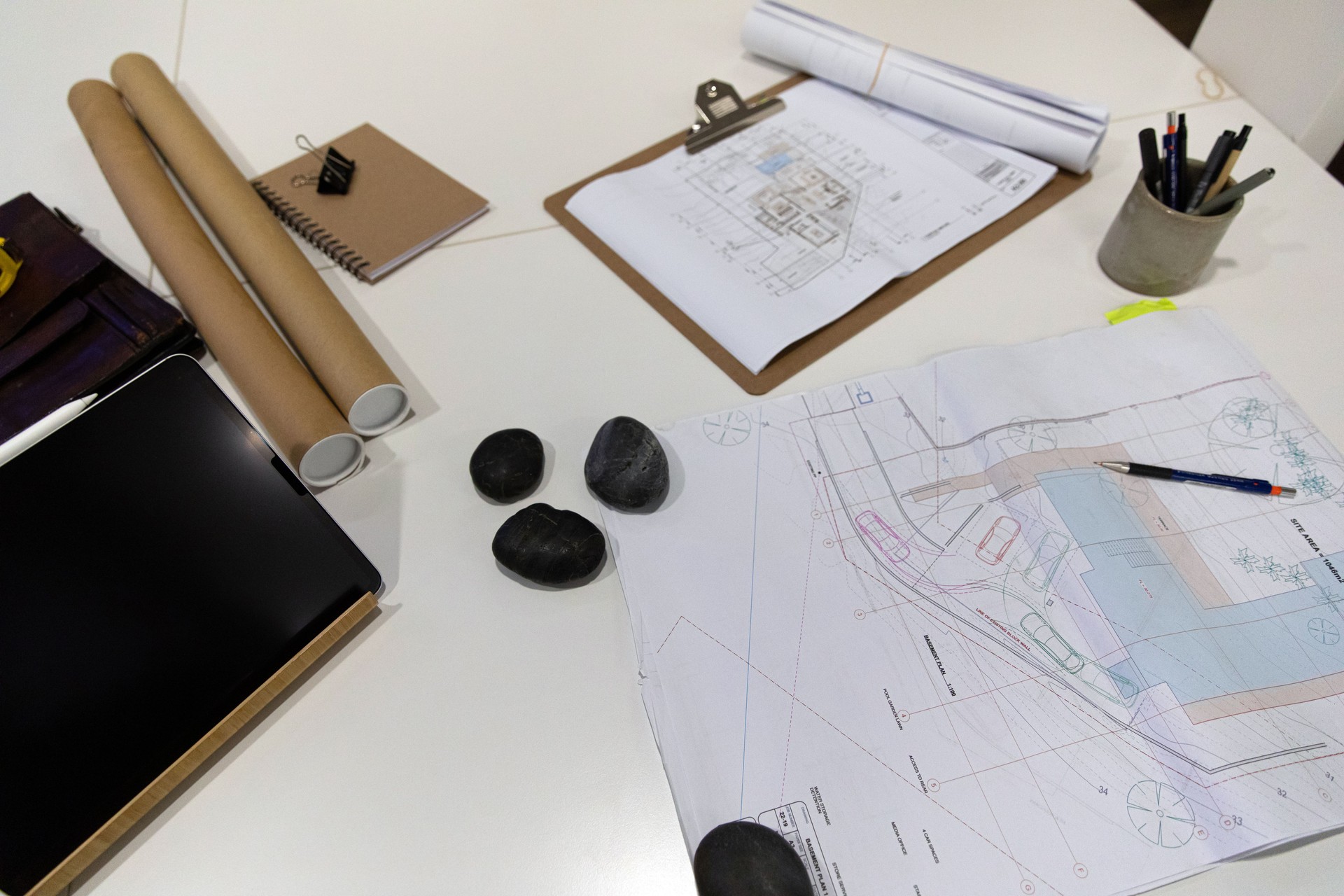 An architect's desk